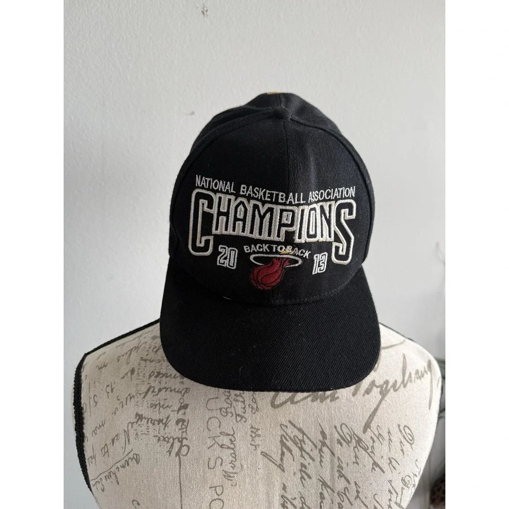 Adidas Miami‎ Heat 2013 NBA Back to Back Champions Wool Hat Cap Strapback